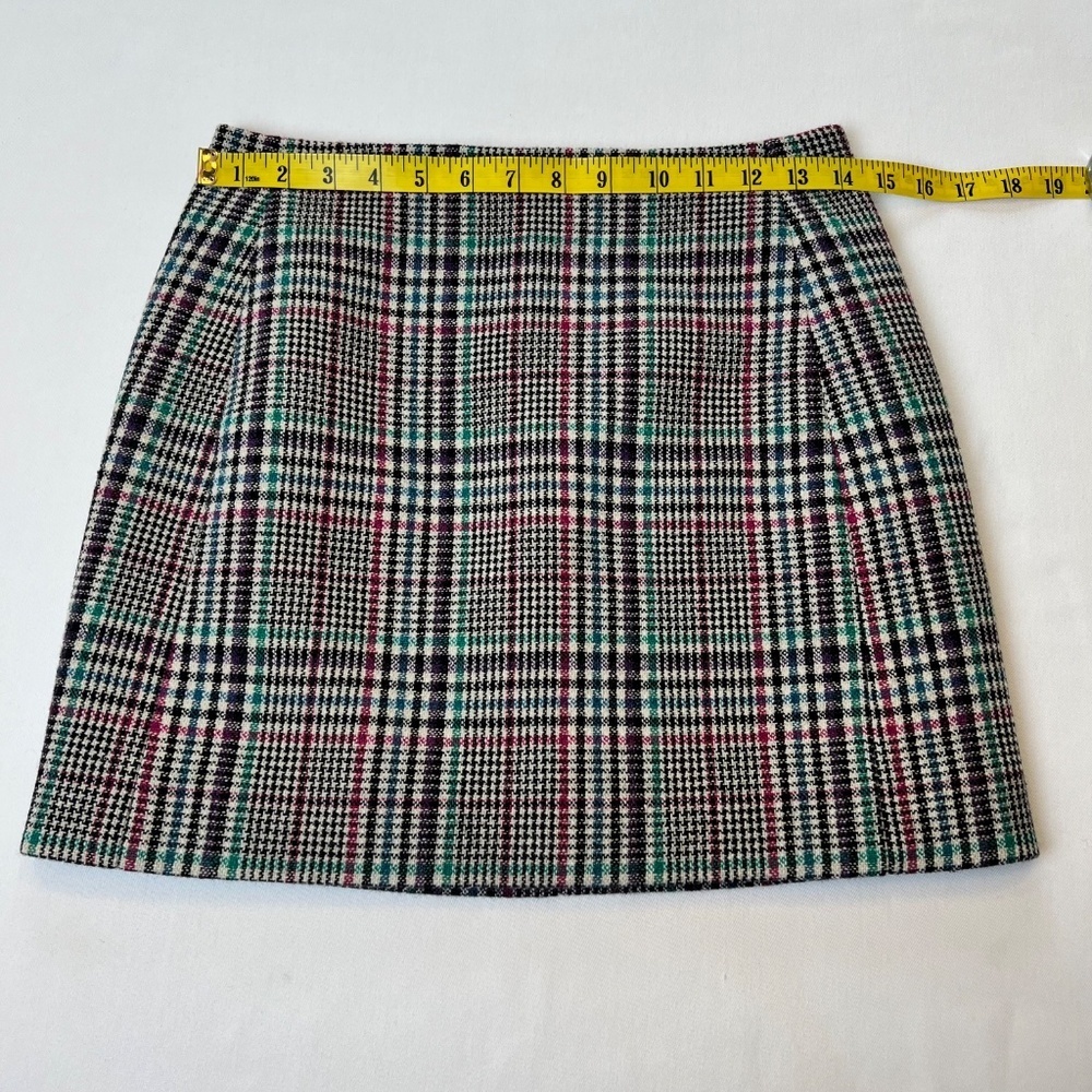 *FIRM PRICE* Sezane Malia Sheffield Check Print Wool Blend Mini Skirt - Picture 5 of 10